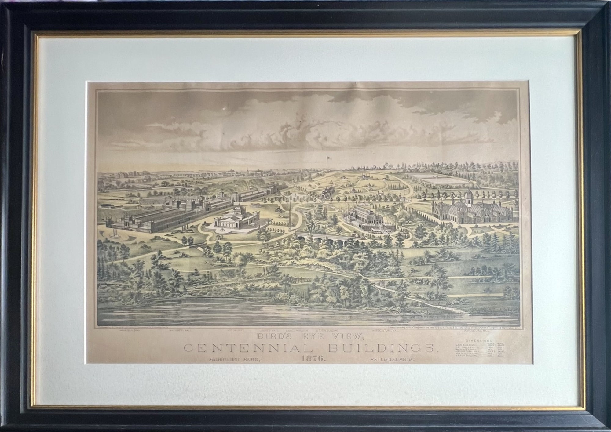 Bird's Eye View, Centennial Buildings- By H.J. Toudy
