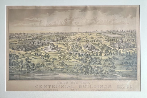 Bird's Eye View, Centennial Buildings- By H.J. Toudy