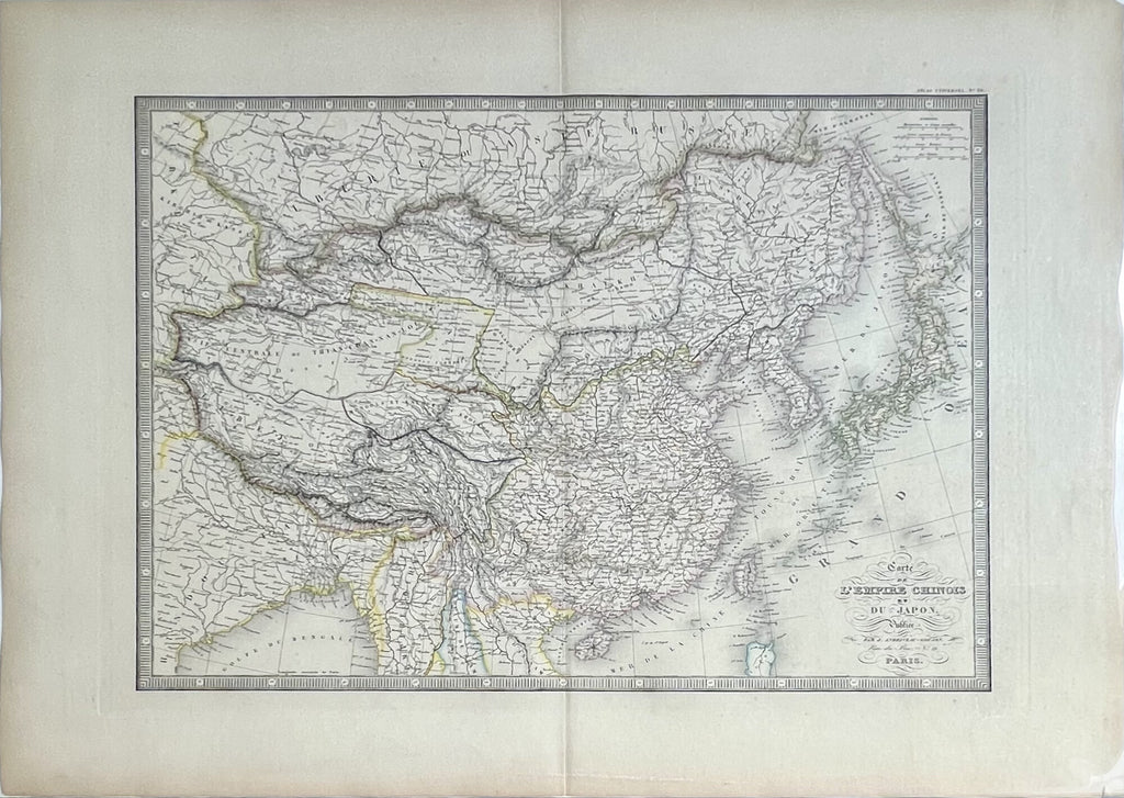 Carte De La L'Empire Chinois et Du Japan [China and Japan]- By Eugene Andriveau-Goujon