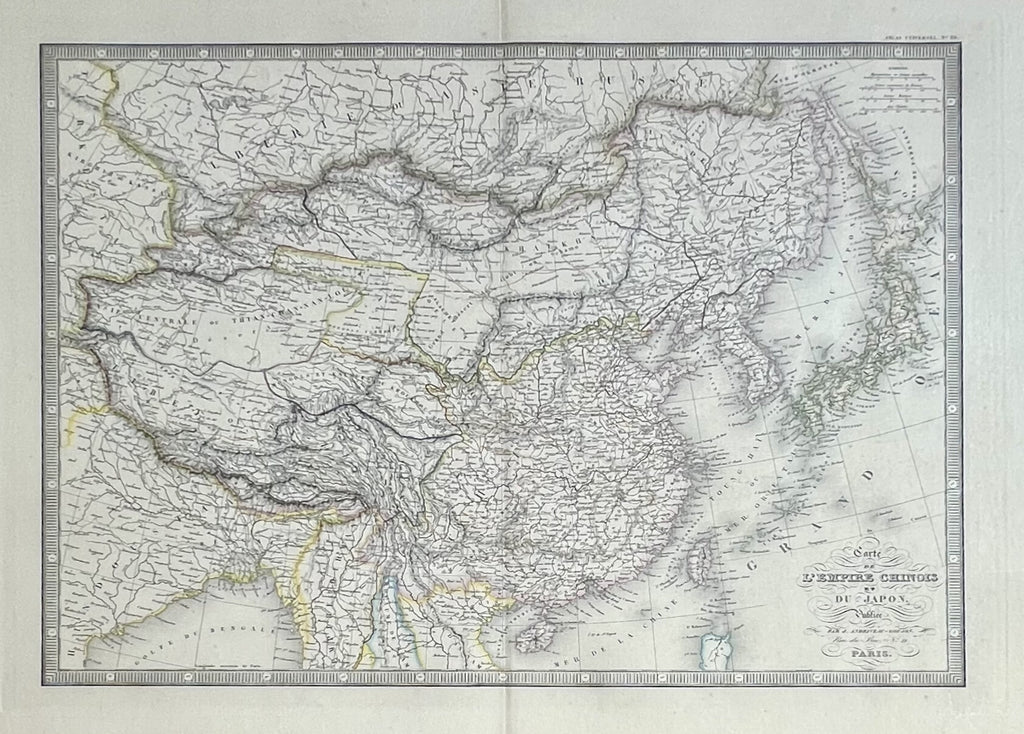 Carte De La L'Empire Chinois et Du Japan [China and Japan]- By Eugene Andriveau-Goujon