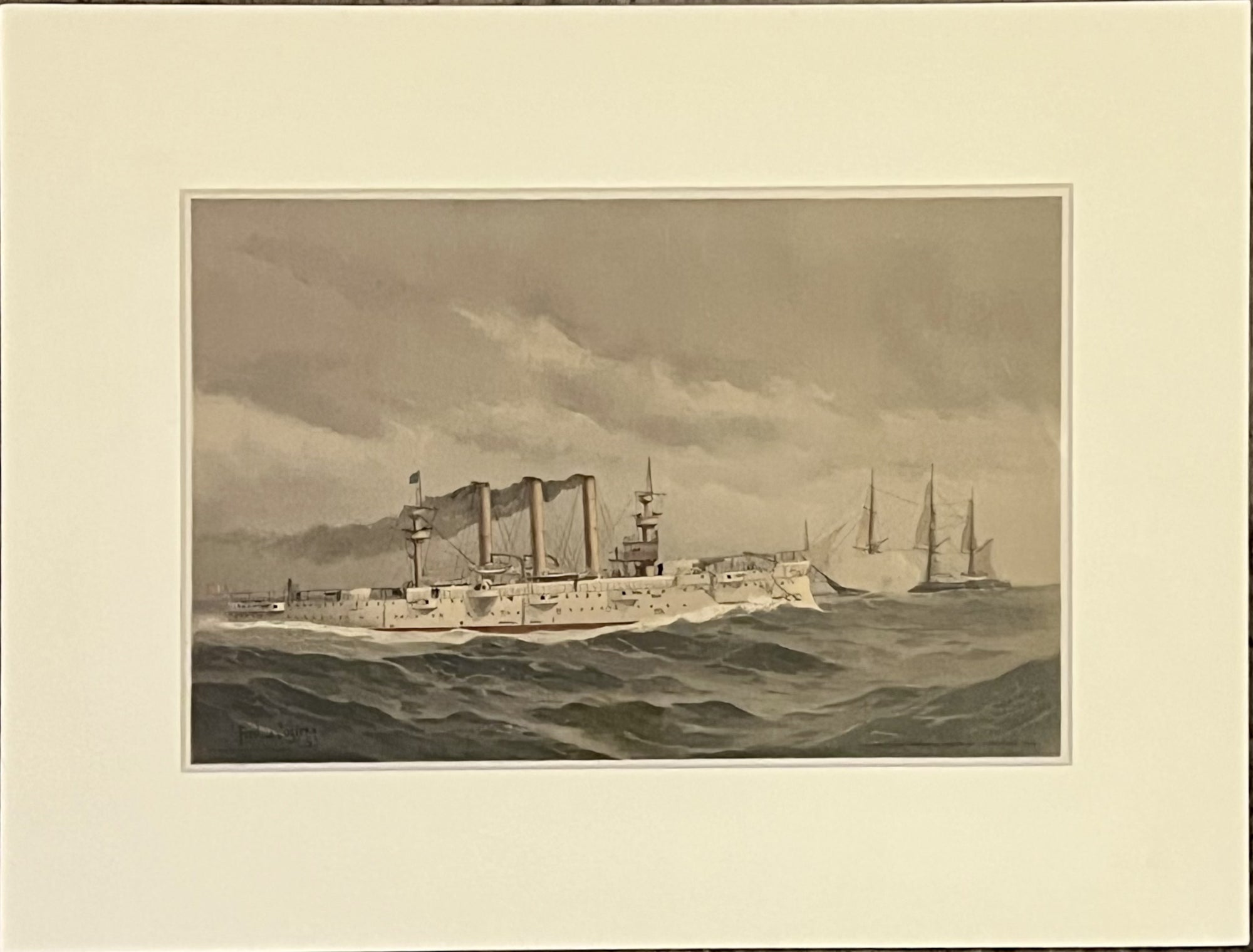 Plate 20- USS Brooklyn (New) & USS Brooklyn (Old)