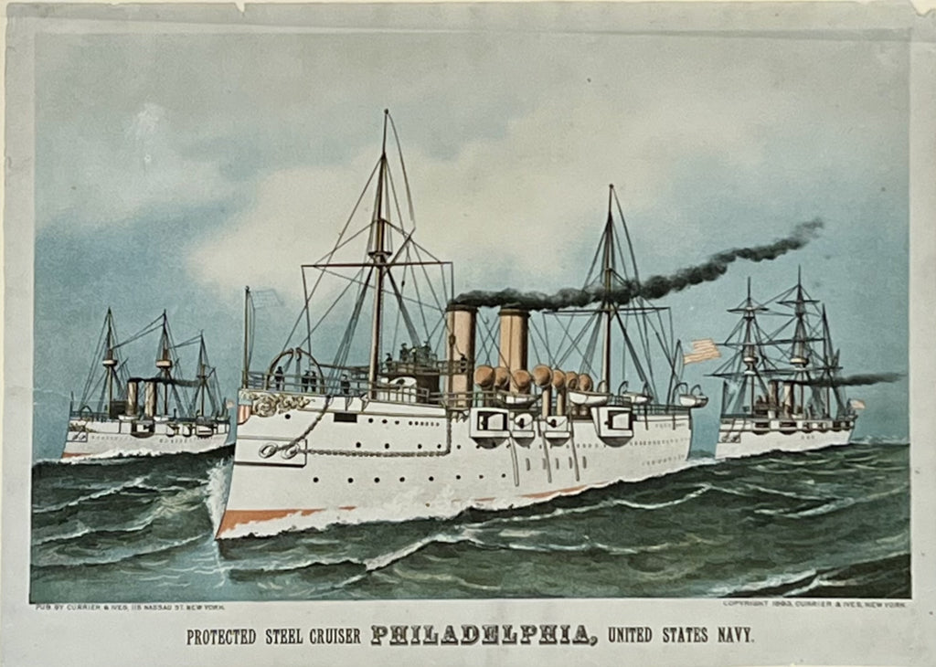 Protected Steel Cruiser Philadelphia, United States Navy