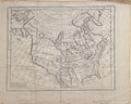 Carte des Parties Nord et Oueft de L'Amerique- By Robert de Vaugondy