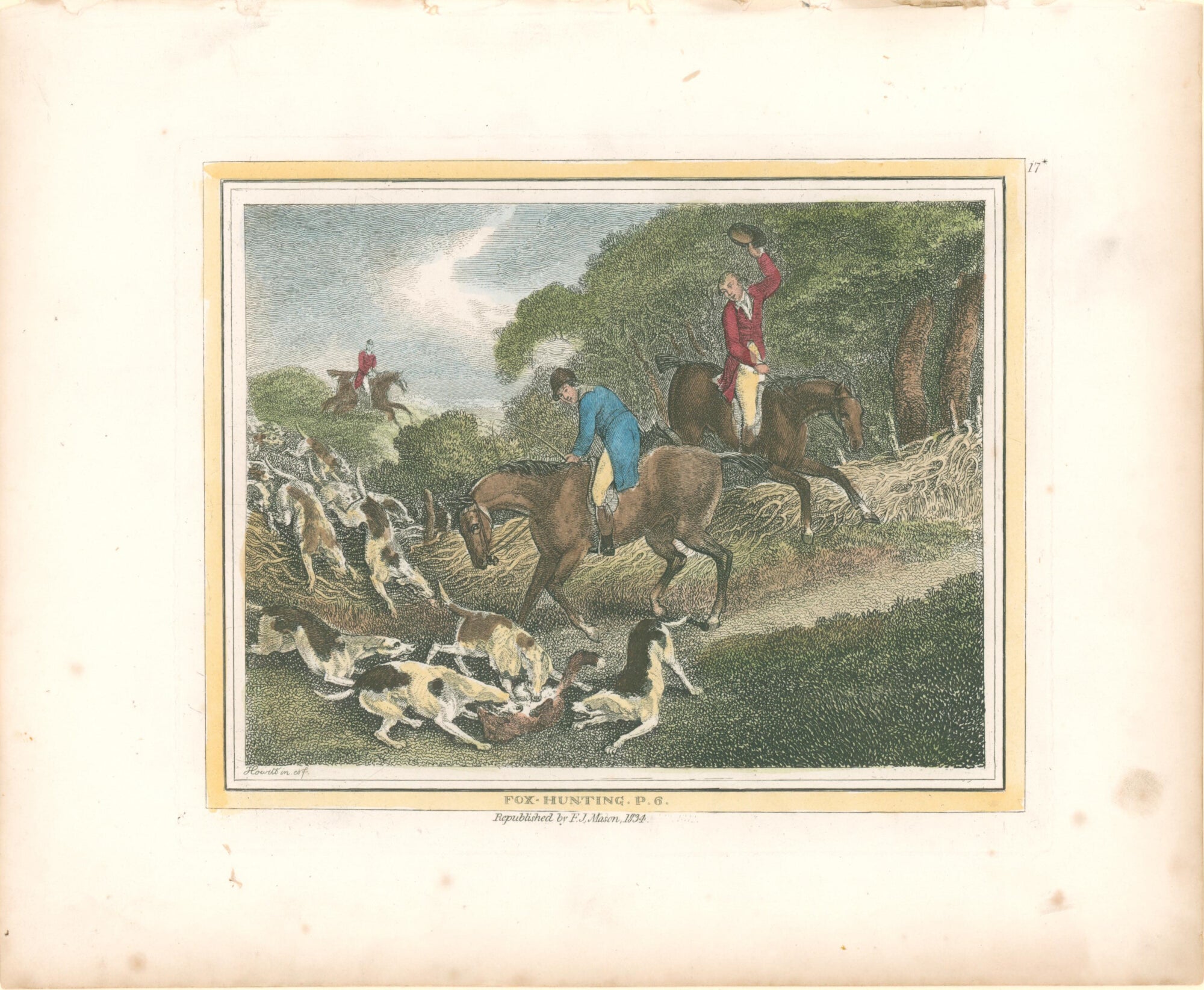 Fox-Hunting P.6- By Samuel Howitt