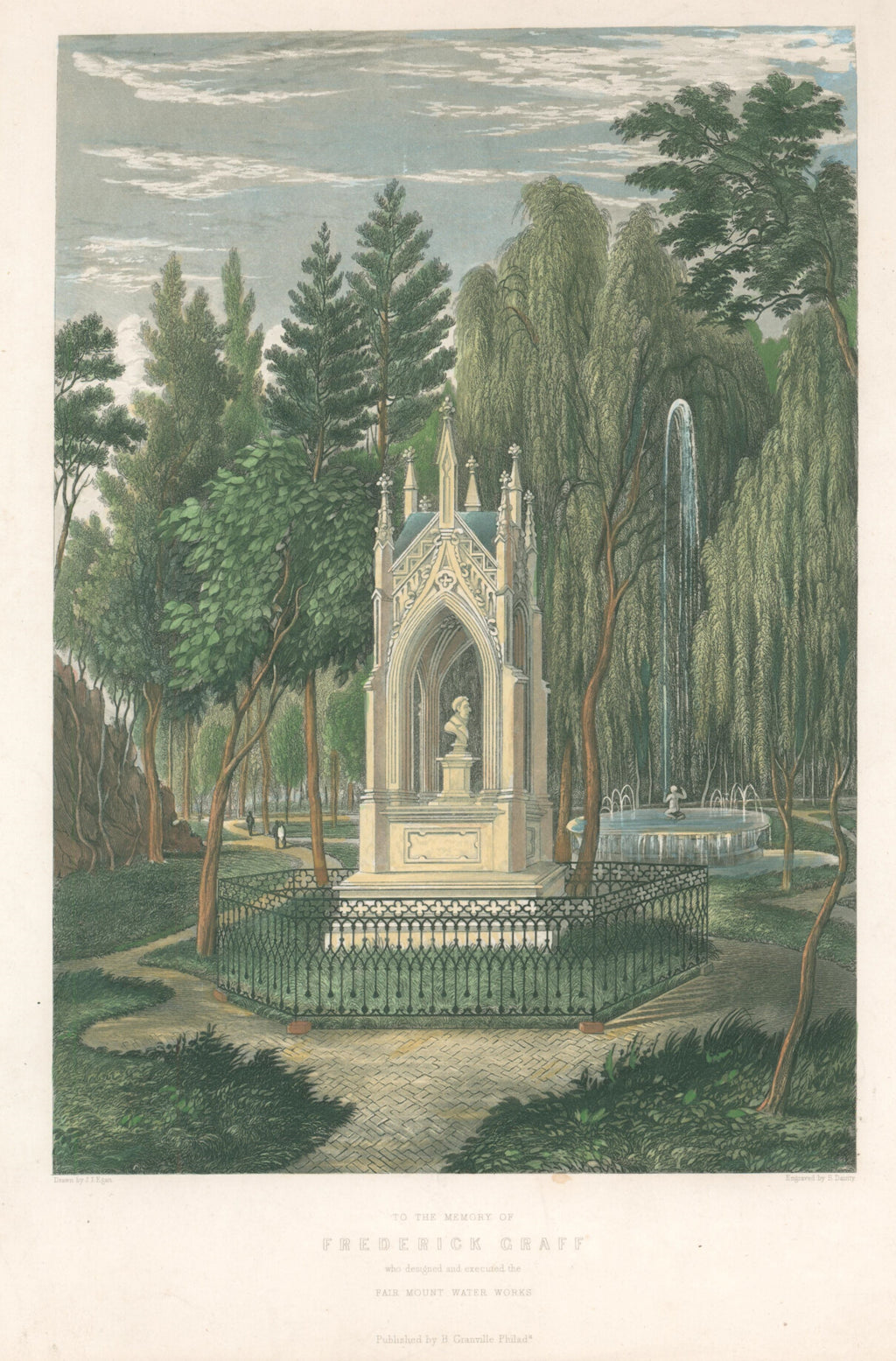 Frederick Graff Fountain (Fairmount Park)- By J.J. Egan