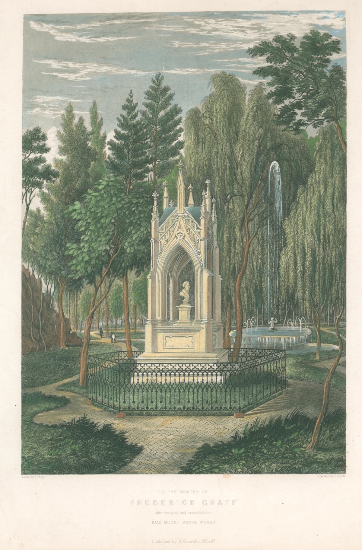 Frederick Graff Fountain (Fairmount Park)- By J.J. Egan