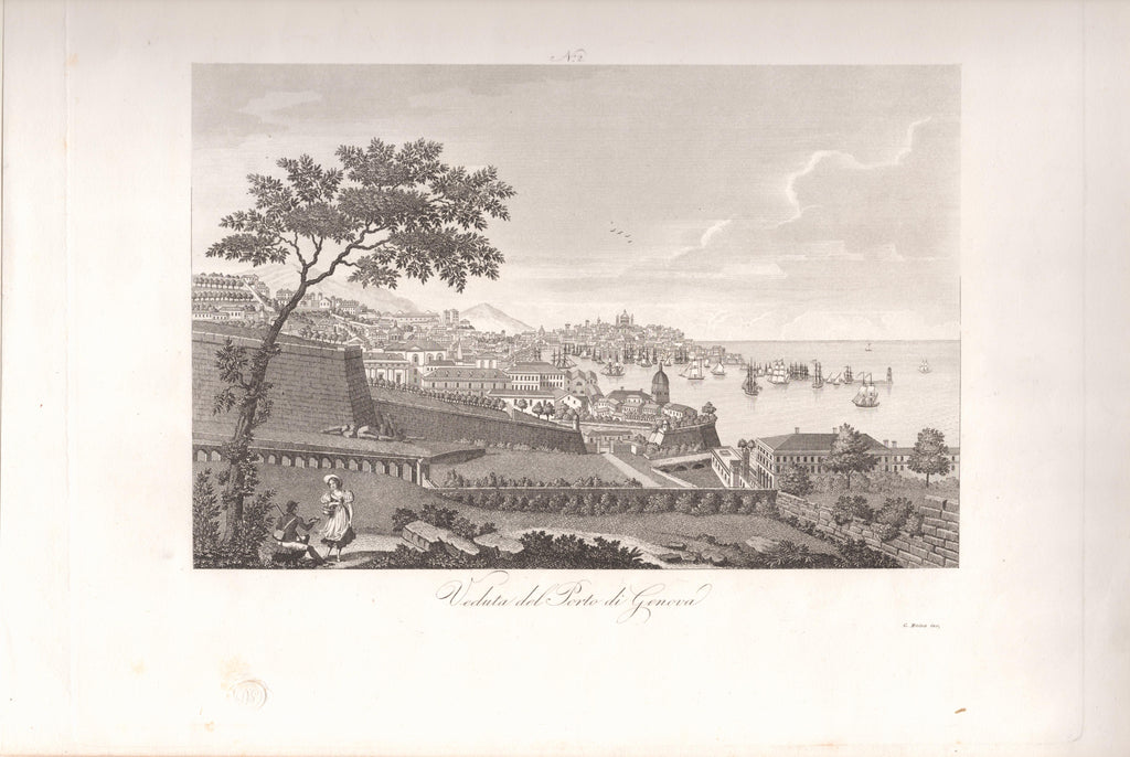 Veduta del Porto di Genova- Unattributed