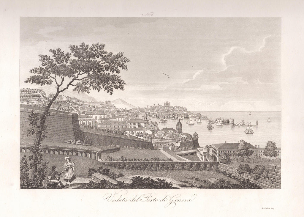 Veduta del Porto di Genova- Unattributed