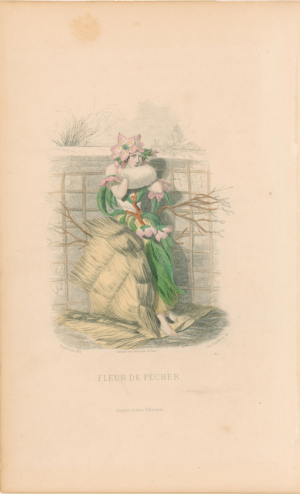 Fleur de Pecher- By J.J. Grandville
