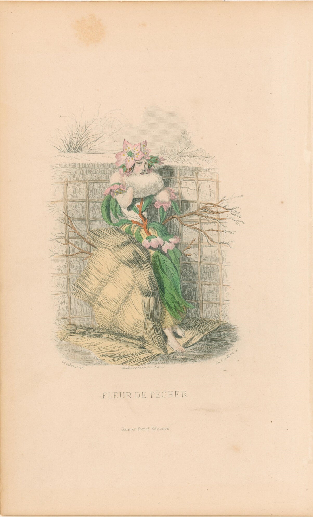 Fleur de Pecher- By J.J. Grandville