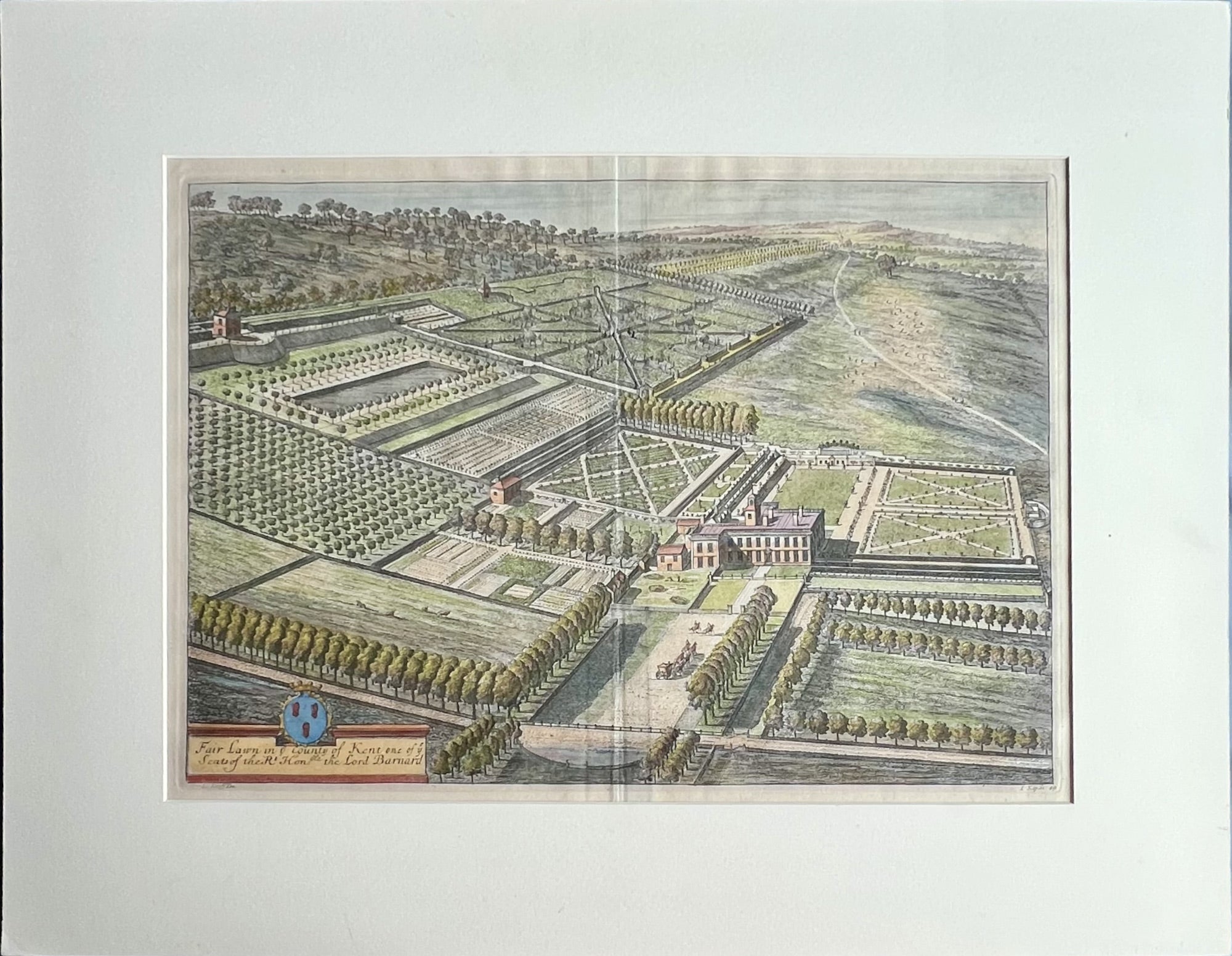Fair Lawn in the County of Kent, Plate 49- By Johannes Kip, after Leonard Knyff