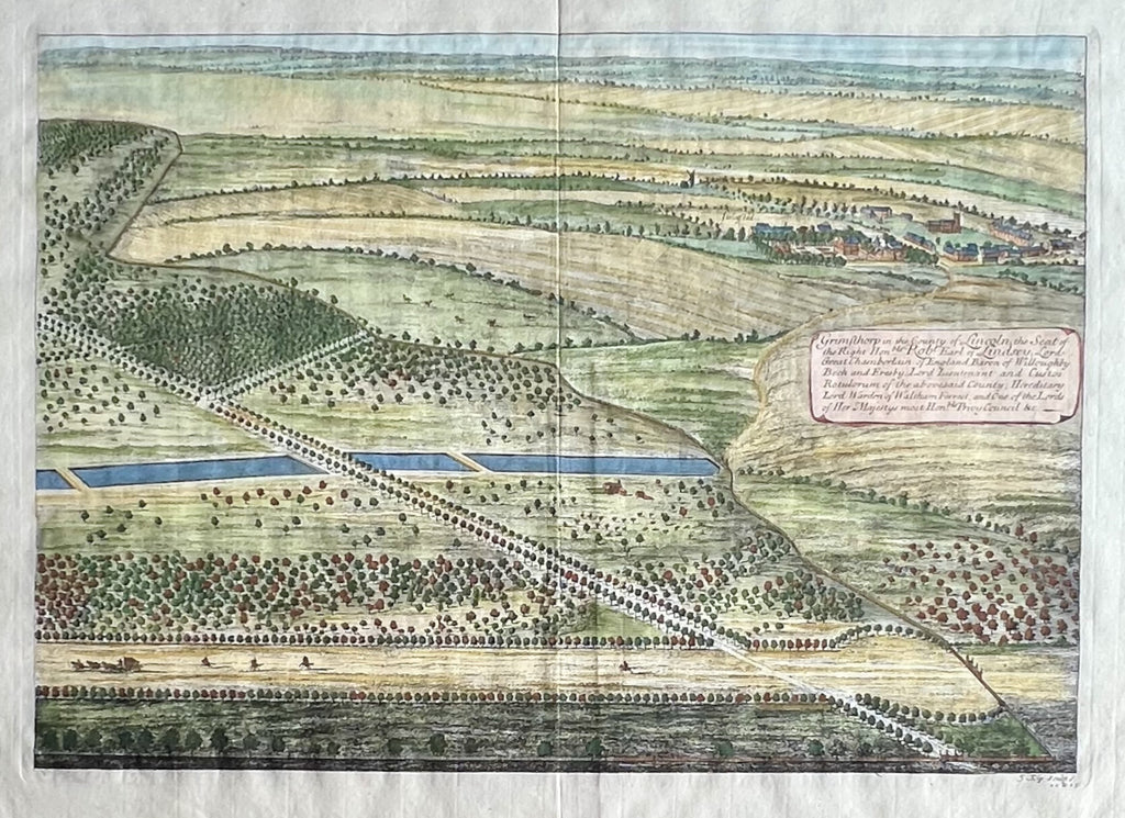 Grimthorp in the Count of Lincoln, Plate 23- By Johannes Kip, after Leonard Knyff