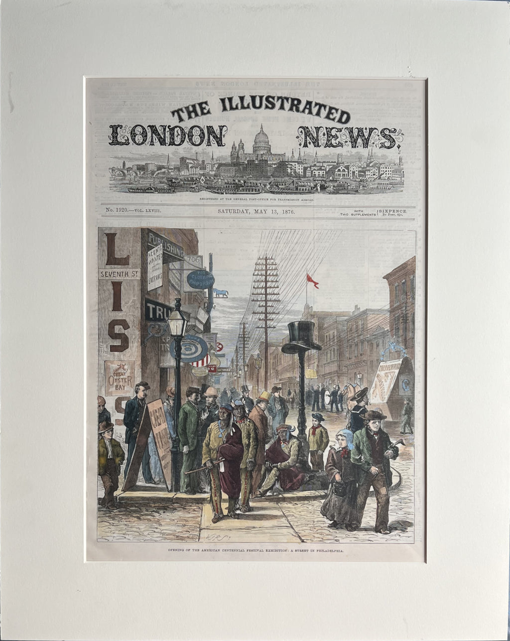 Opening of the American Centennial Festival Exhibit: A Street in Philadelphia- May 13, 1876