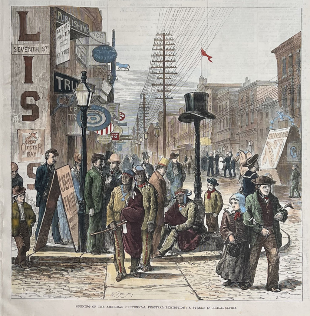 Opening of the American Centennial Festival Exhibit: A Street in Philadelphia- May 13, 1876