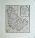 A Map of the Island of Barbados- By Thomas Jefferys