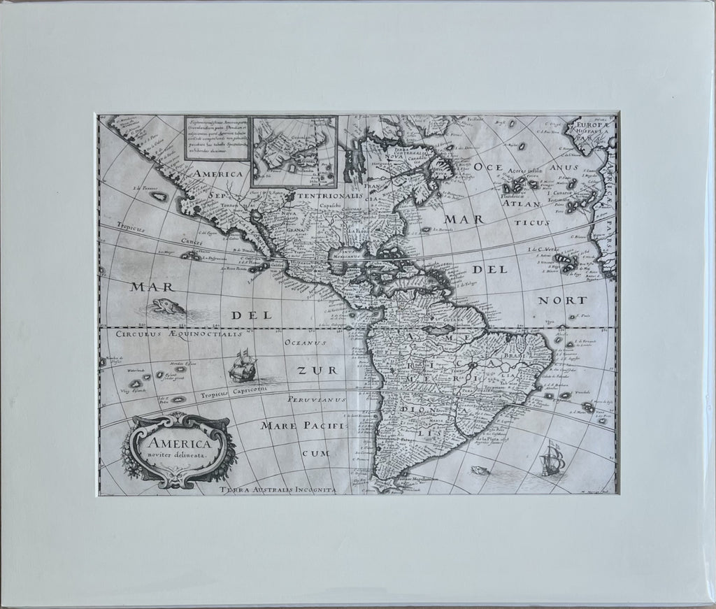 America, Noviter Delineata- By Matheus Merian