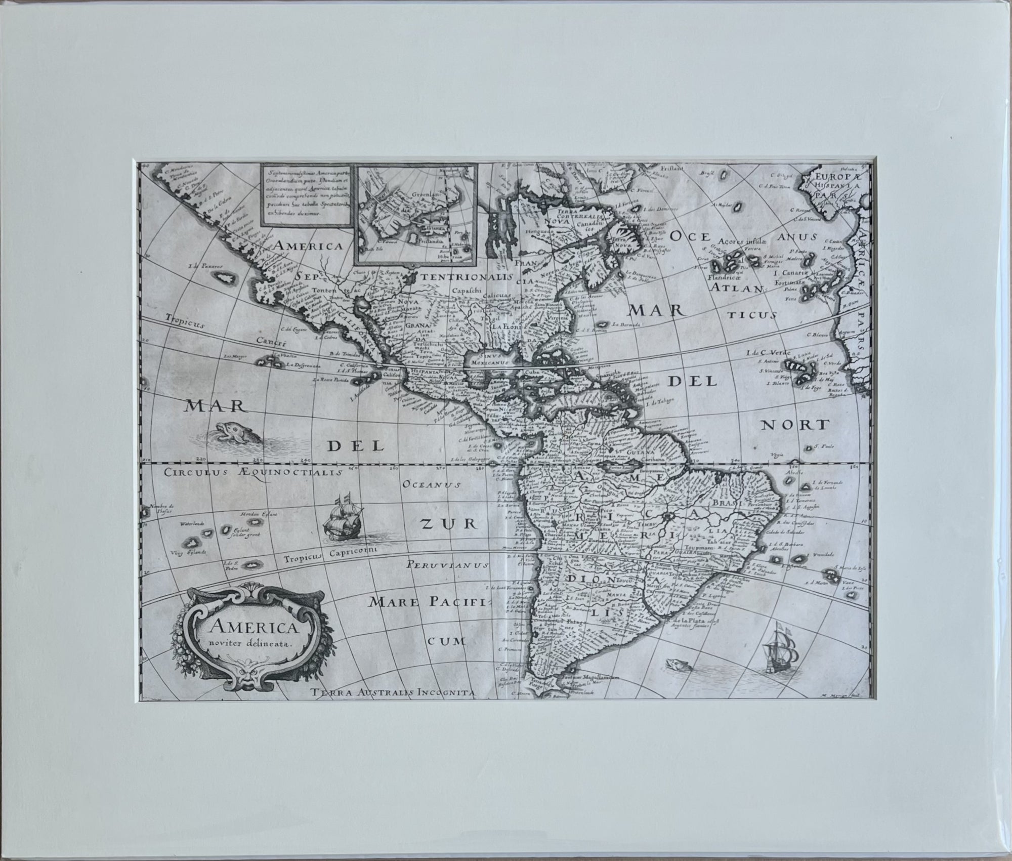 America, Noviter Delineata- By Matheus Merian