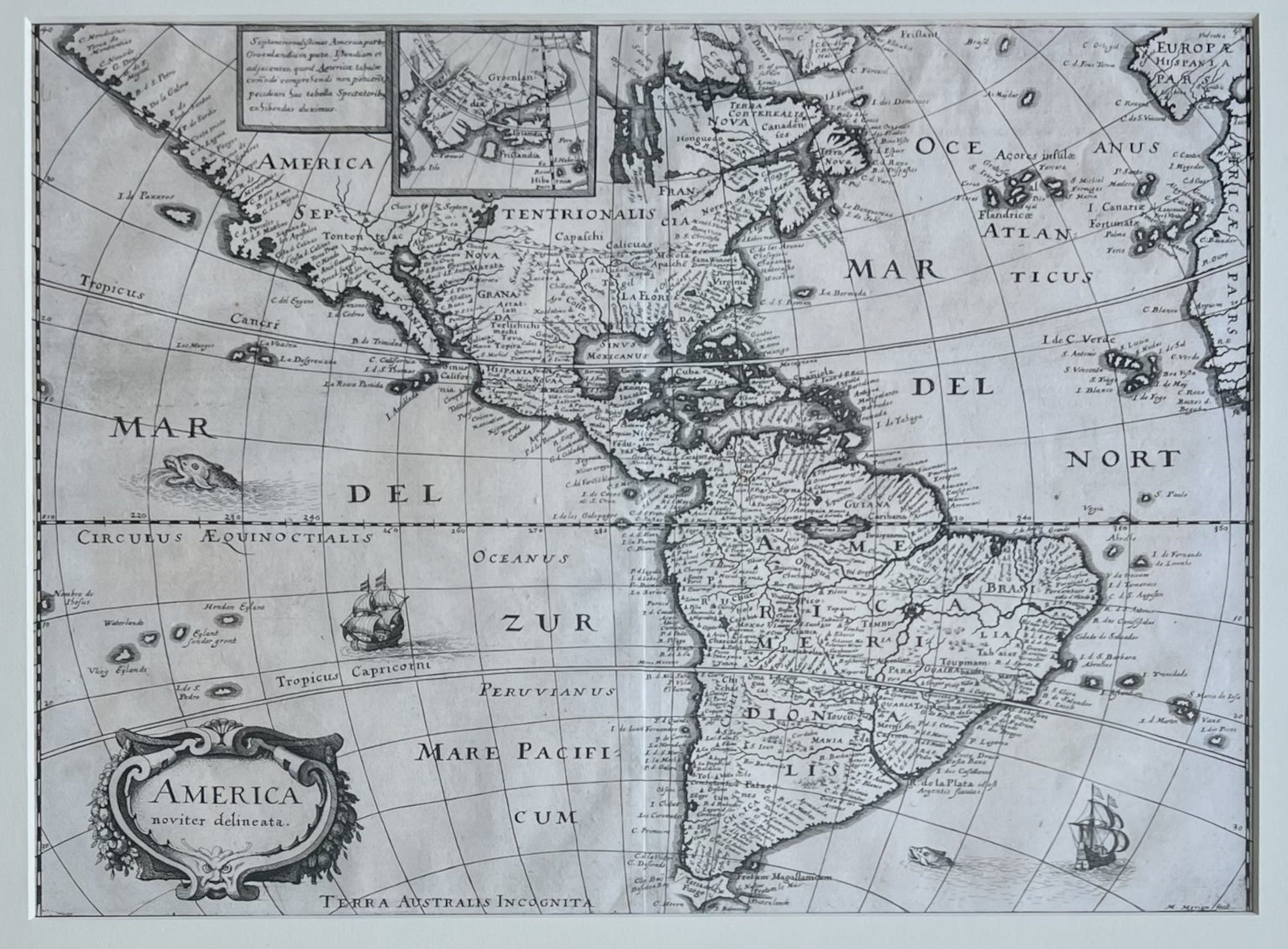America, Noviter Delineata- By Matheus Merian