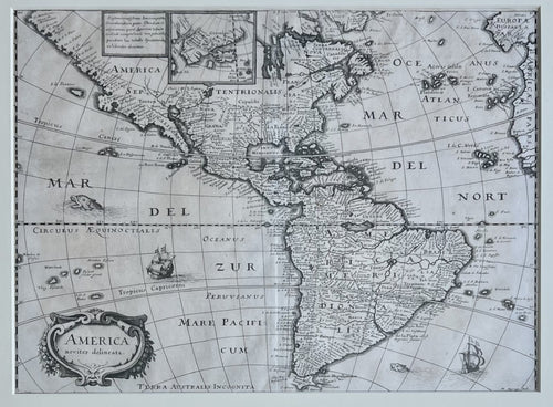 America, Noviter Delineata- By Matheus Merian