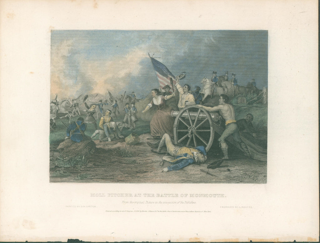 Moll Pitcher at the Battle of Monmouth- By D.M. Carter