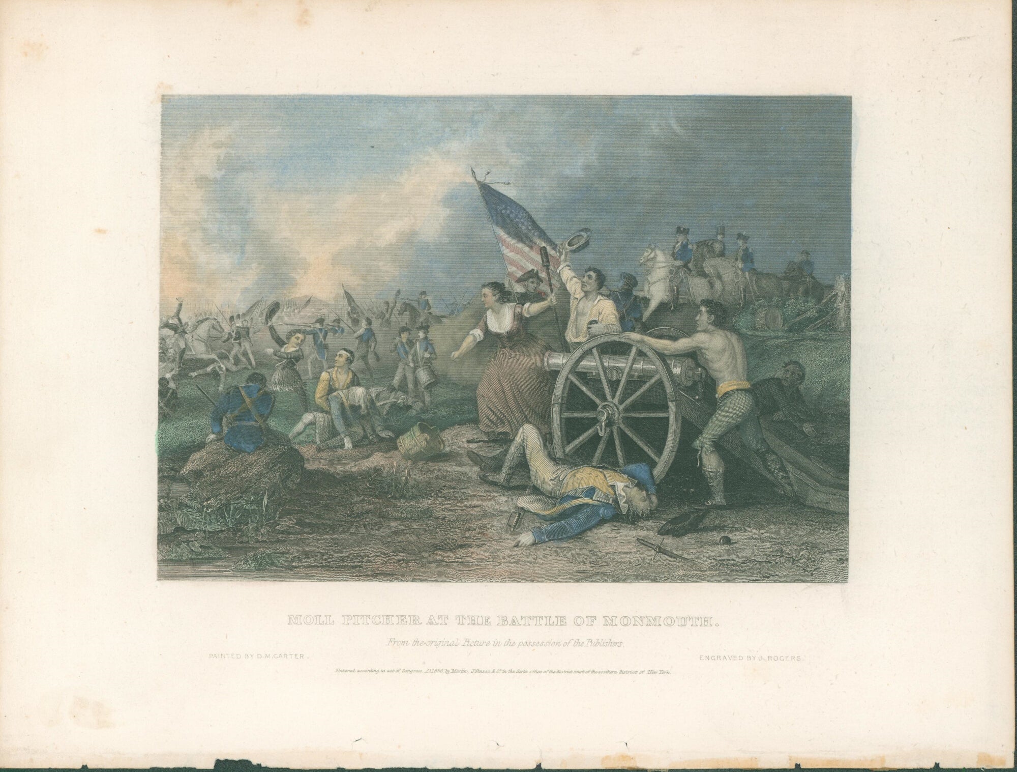 Moll Pitcher at the Battle of Monmouth- By D.M. Carter