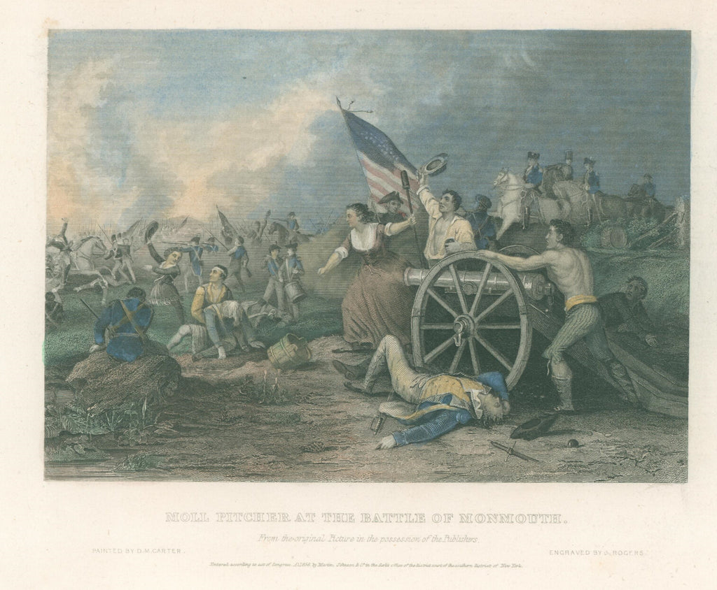 Moll Pitcher at the Battle of Monmouth- By D.M. Carter