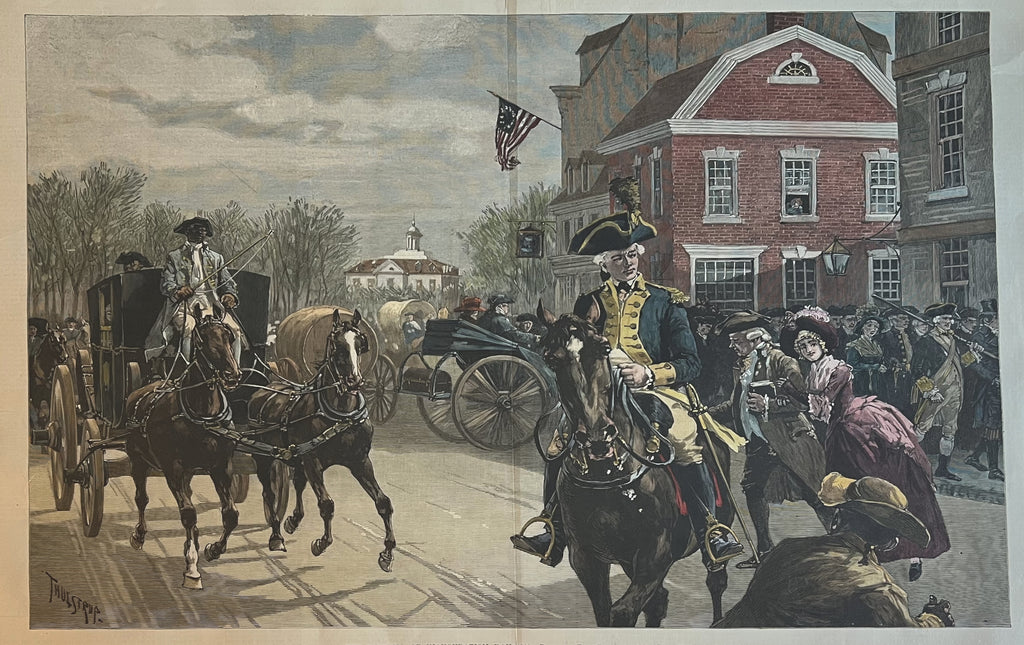 The Morning of Inauguration Day, 1789- By T. De Thulstrup