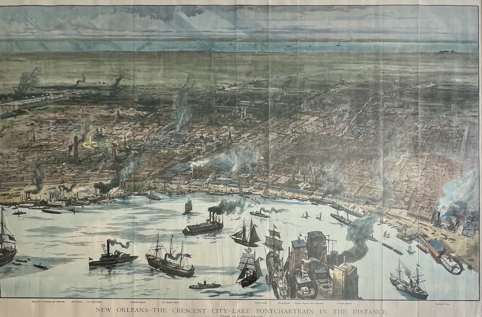 New Orleans- The Crescent City- Lake Pontchartrain in the Distance
