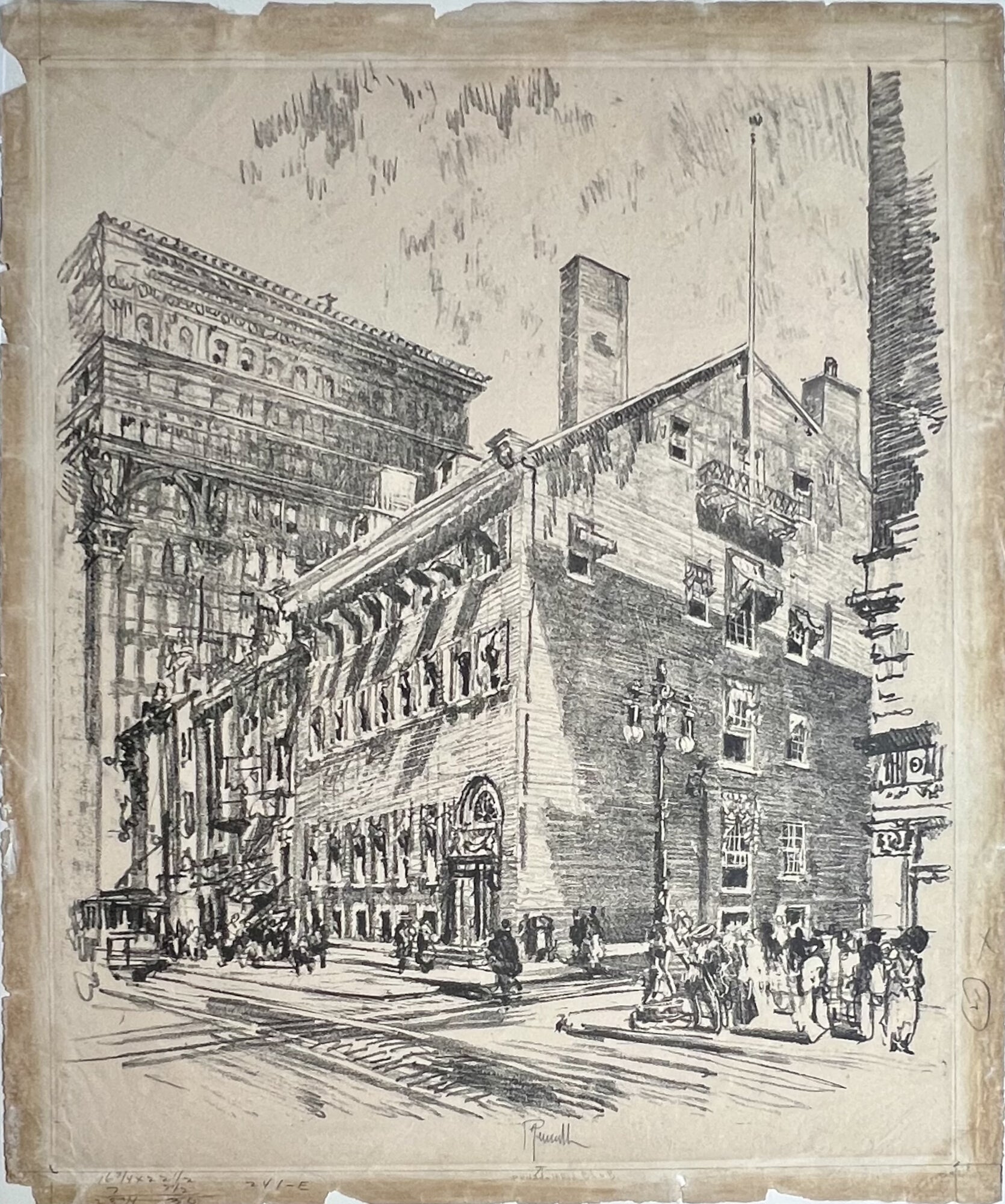 The Philadelphia Club- By Joseph Pennell