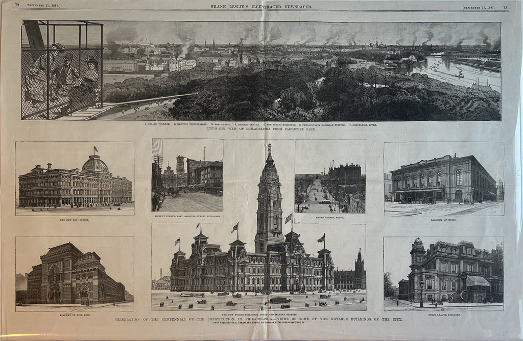 Philadelphia-Views of Some of the Notable Buildings of the City-Frank Leslie's Illustrated Newspaper