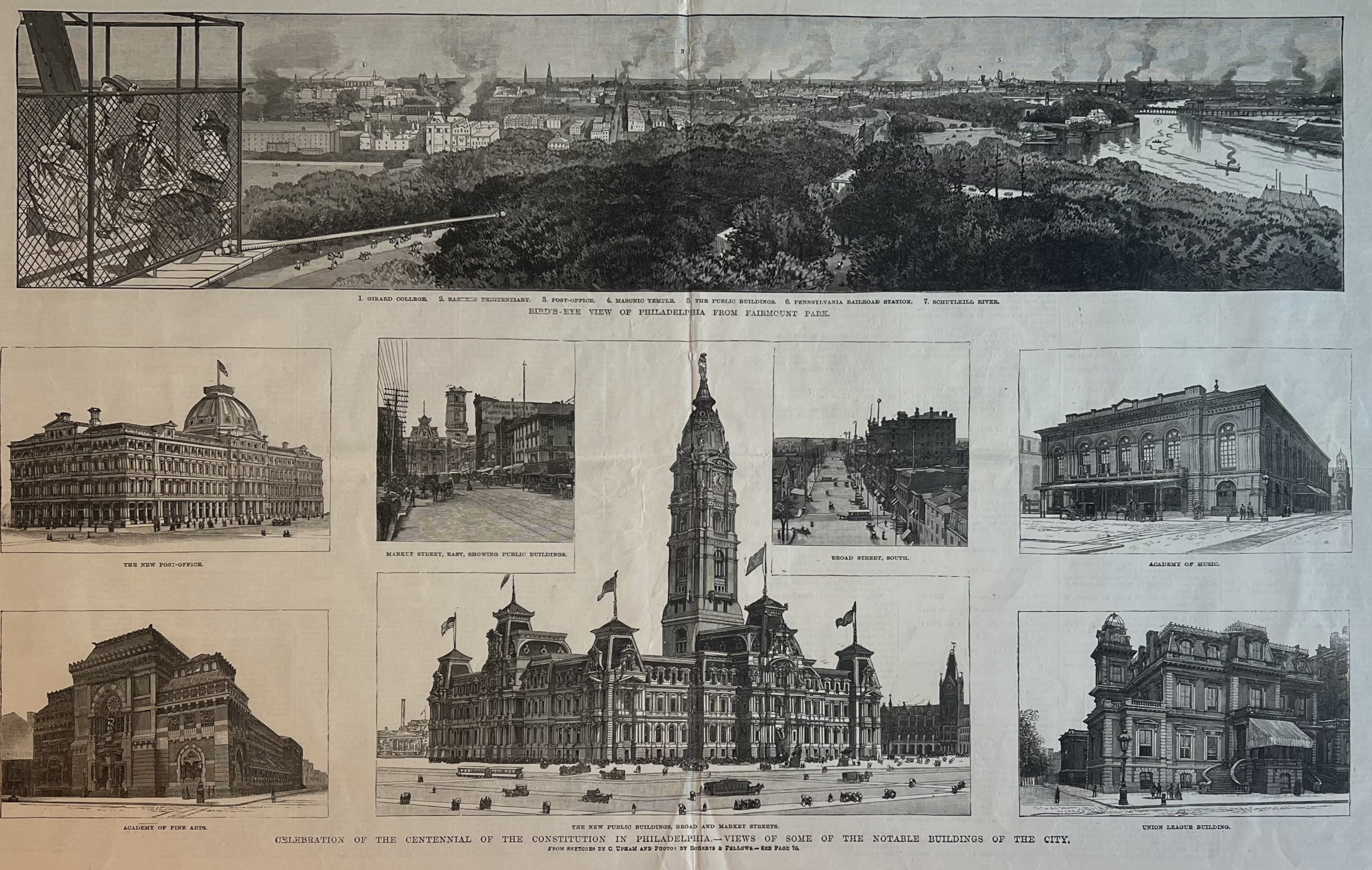 Philadelphia-Views of Some of the Notable Buildings of the City-Frank Leslie's Illustrated Newspaper
