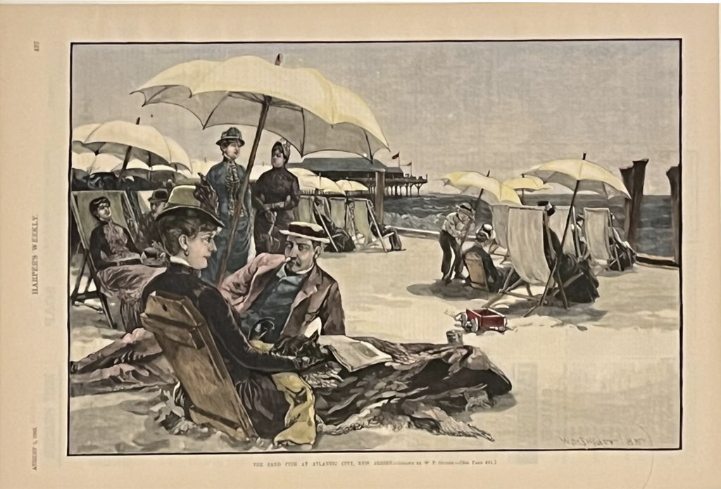 The Sand Pier at Atlantic City, New Jersey- By W.P. Snyder