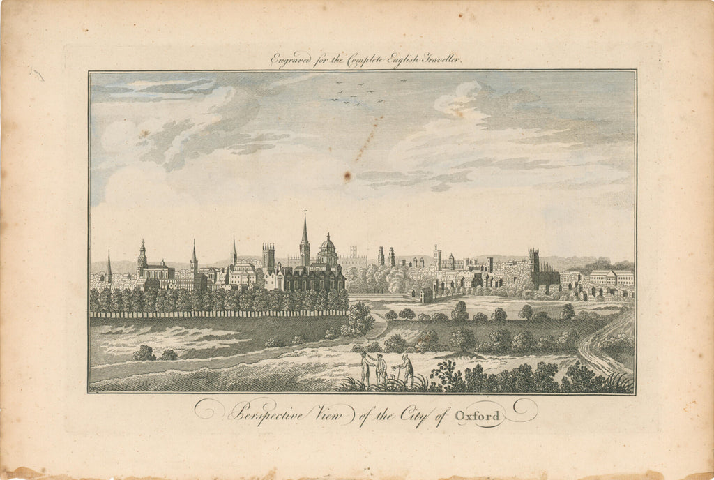 Perspective View of the City of Oxford- Unattributed