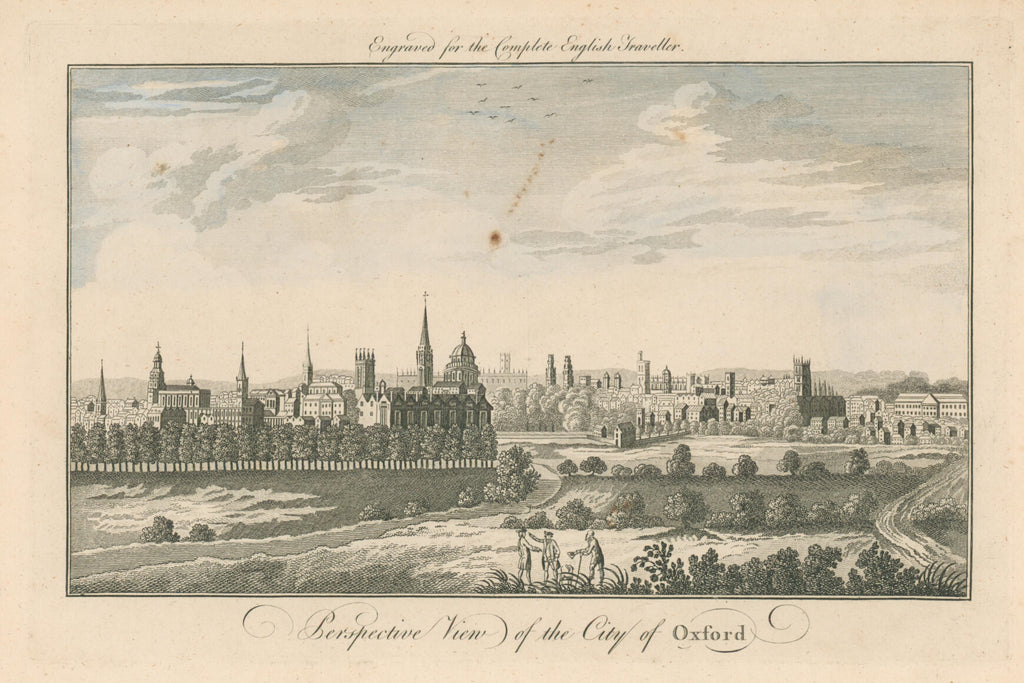 Perspective View of the City of Oxford- Unattributed