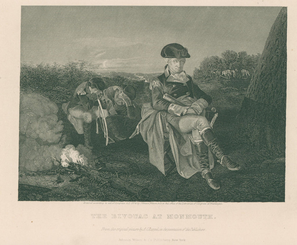 The Bivouac at Monmouth- By Alonzo Chappel