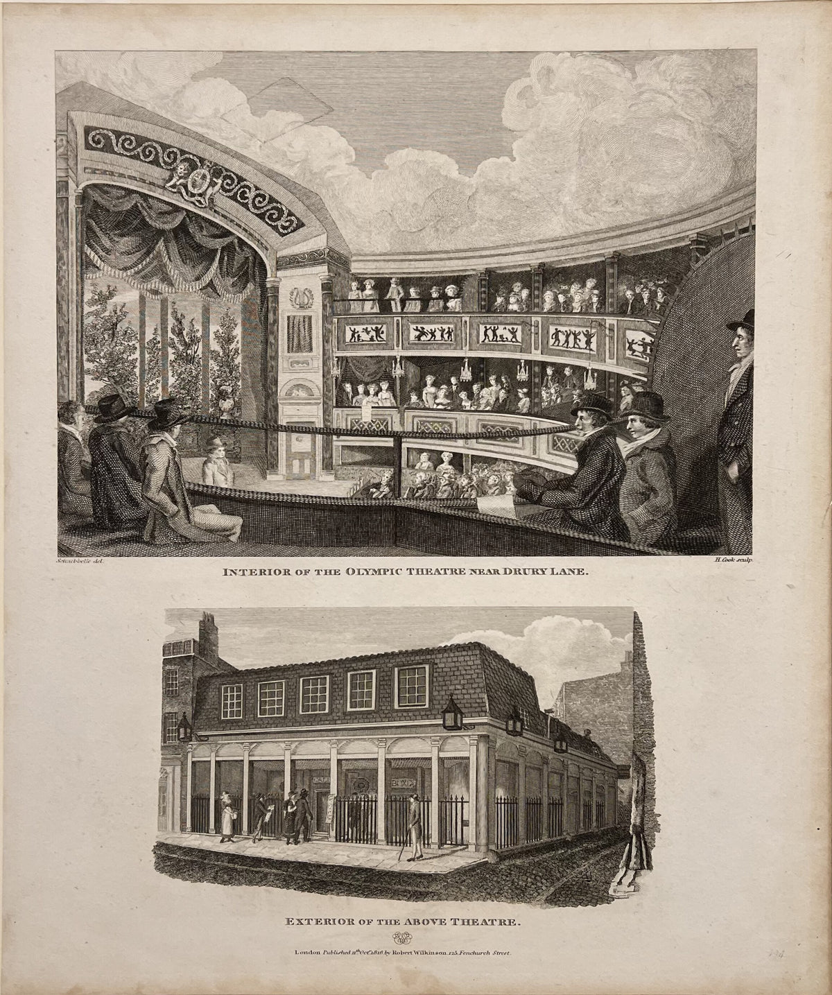 Interior of the Olympic Theatre Near Drury Lane- By Robert Wilkinson
