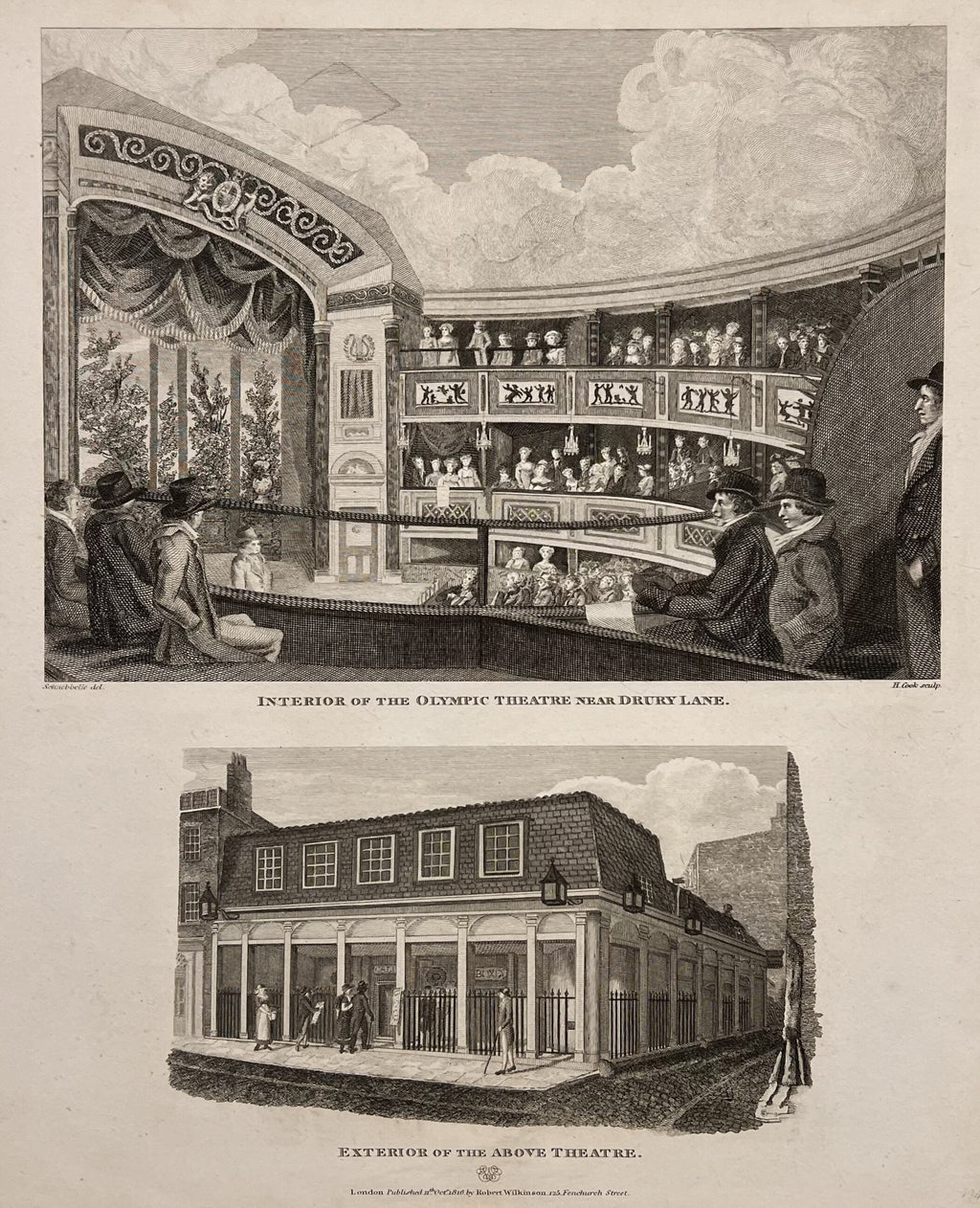 Interior of the Olympic Theatre Near Drury Lane- By Robert Wilkinson