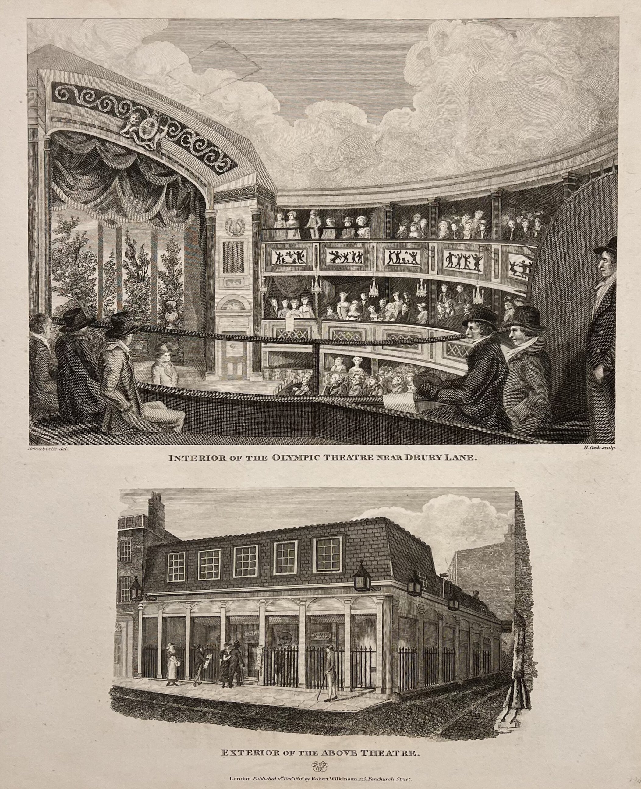 Interior of the Olympic Theatre Near Drury Lane- By Robert Wilkinson