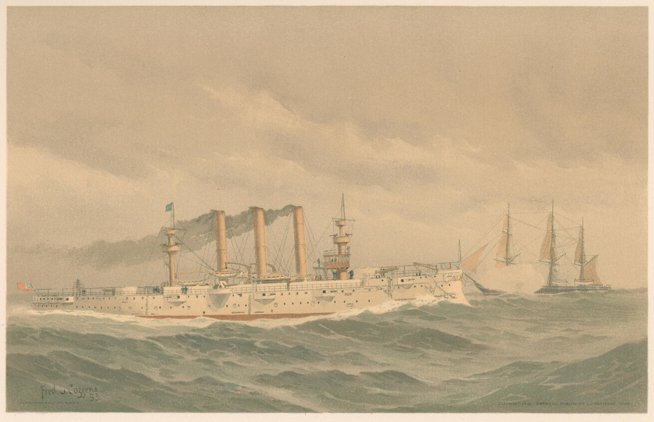 Plate 20- USS Brooklyn (New) & USS Brooklyn (Old)