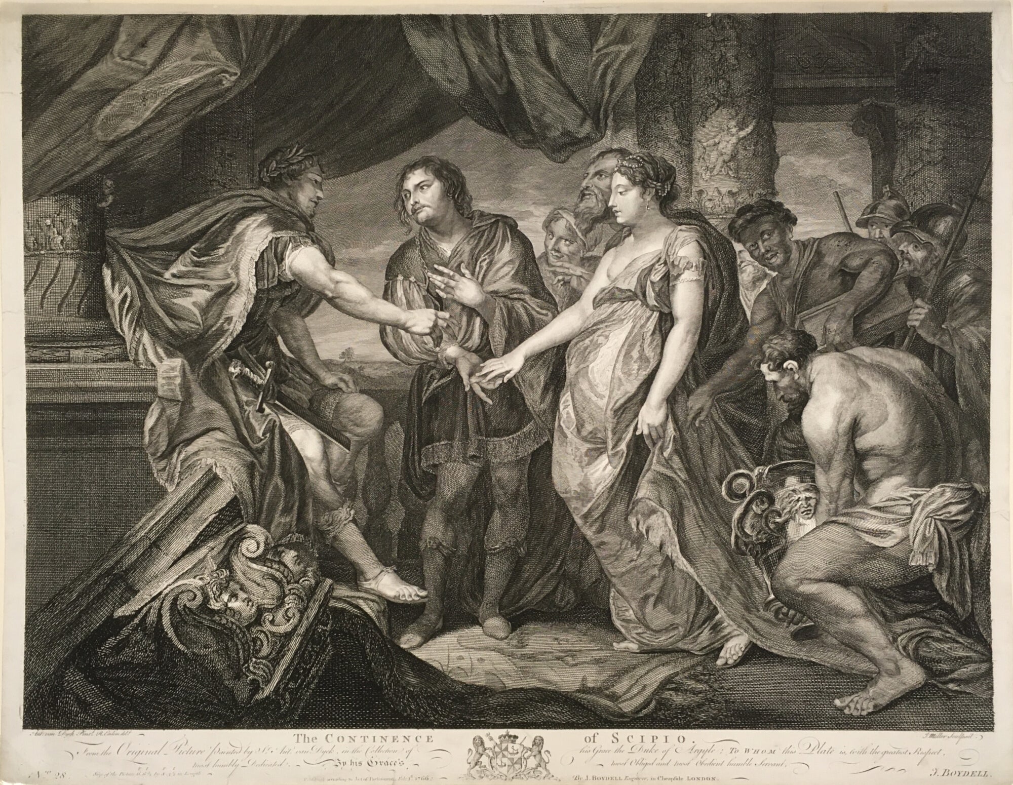 The Continence of Scipio- By Richard Earlom