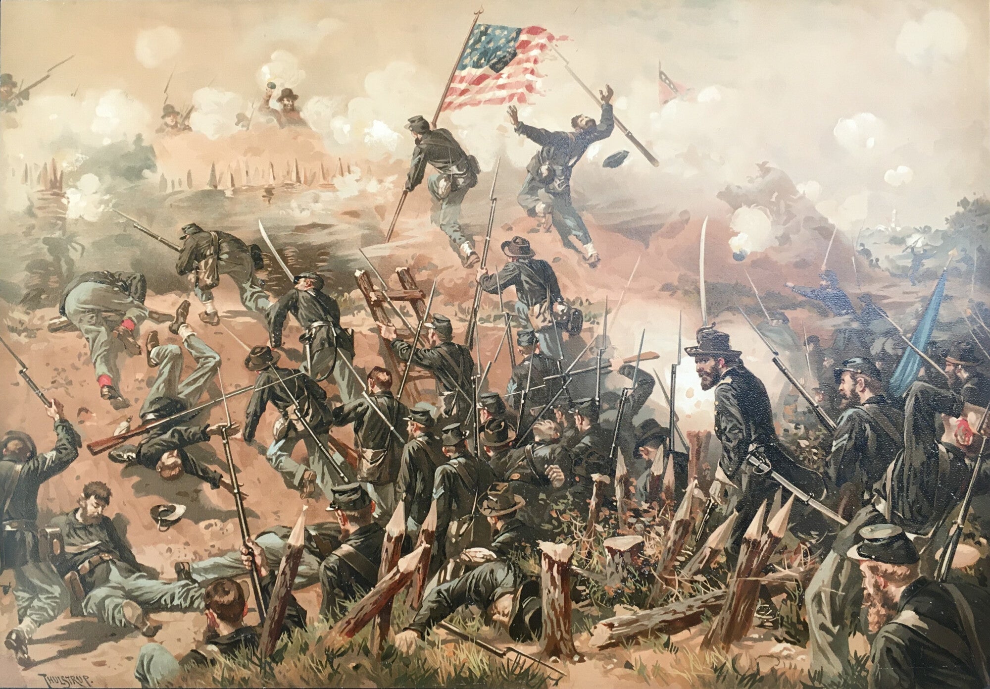 Battle of Vicksburg- By Thure de Thulstrup